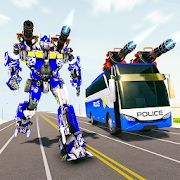 Скачать Полицейский автобус робот трансформации войн (Взлом на деньги) версия 3.1 apk на Андроид