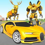 Скачать Deer robot car game - робот-трансформер игры (Взлом на монеты) версия 1.0.2 apk на Андроид