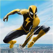 Скачать Flying Spider Rope Hero - Super Vice Town Crime (Взлом на монеты) версия 1.0.32 apk на Андроид