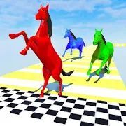 Скачать лошадь бегать весело гонка 3D Единорог игры (Взлом открыто все) версия 2.9 apk на Андроид