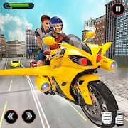 Скачать Real Flying Bike Taxi Simulator: Bike Driving Game (Взлом открыто все) версия 3.3 apk на Андроид