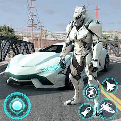 Скачать Robot Car Transformation Game (Взлом открыто все) версия 1.2.2 apk на Андроид