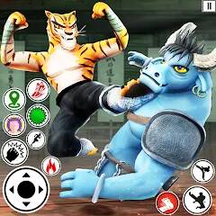Скачать Kung Fu Animal: Fighting Games (Взлом на монеты) версия 0.8.5 apk на Андроид