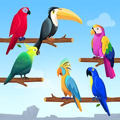 Скачать Сортировка по цвету птицы (Взлом на деньги) версия 2.1.1 apk на Андроид