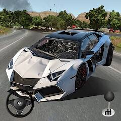 Скачать Mega Car Crash Simulator (Взлом открыто все) версия 0.6.7 apk на Андроид