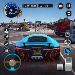 Скачать Traffic Driving Car Simulator (Взлом на монеты) версия 0.2.7 apk на Андроид