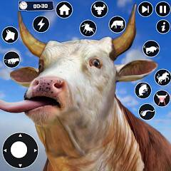 Скачать Scary корова симулятор Rampage (Взлом на деньги) версия 2.4.5 apk на Андроид