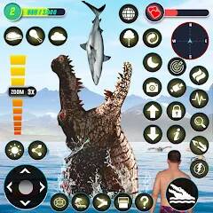 Скачать голодный Крокодил животноеИгры (Взлом на деньги) версия 2.6.8 apk на Андроид