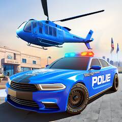Скачать US Police Car Transporter Game (Взлом на монеты) версия 2.1.7 apk на Андроид