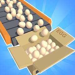 Скачать Фабрика яиц в режиме ожидания (Взлом открыто все) версия 1.4.3 apk на Андроид