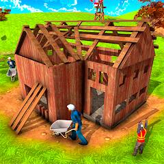 Скачать Carpenter Wood House Builder (Взлом на деньги) версия 2.7.7 apk на Андроид