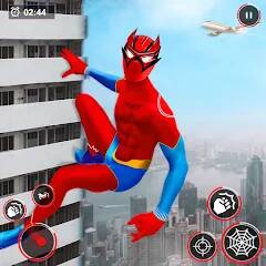 Скачать Flying Spider Rope Hero Fight (Взлом на монеты) версия 0.6.1 apk на Андроид