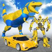 Скачать Flying Dino Robot Car Games (Взлом на монеты) версия 1.4.5 apk на Андроид
