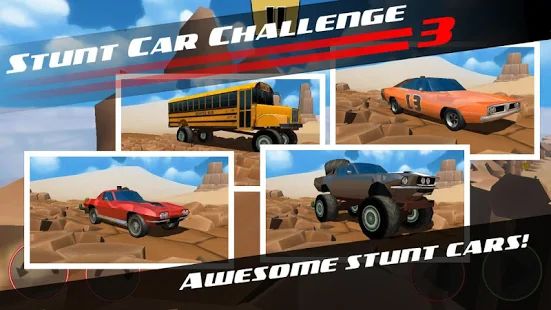 Скачать Stunt Car Challenge 3 (Взлом на деньги) версия 3.21 apk на Андроид