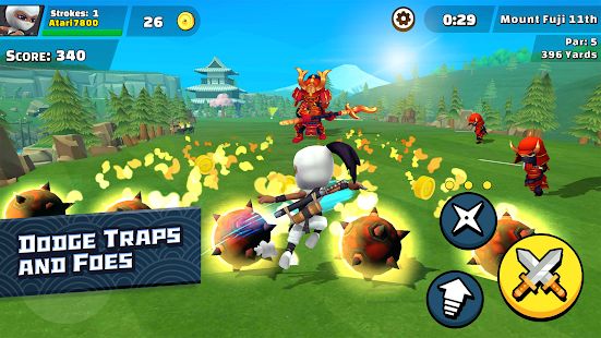 Скачать Ninja Golf ™ (Взлом на деньги) версия 1.1.8 apk на Андроид