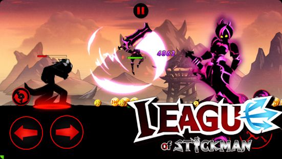 Скачать League of Stickman 2020- Ninja Arena PVP(Dreamsky) (Взлом на деньги) версия 5.9.1 apk на Андроид