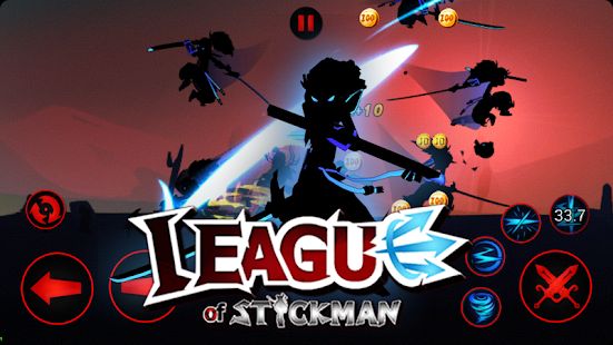 Скачать League of Stickman 2020- Ninja Arena PVP(Dreamsky) (Взлом на деньги) версия 5.9.1 apk на Андроид