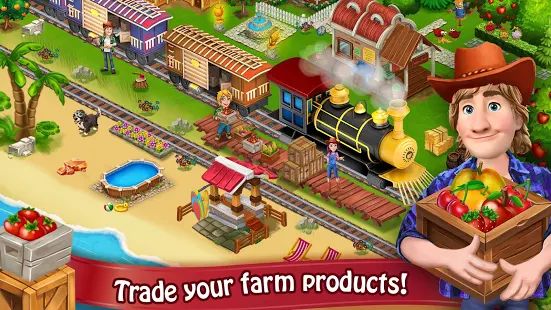 Скачать Farm Day Village фермер: Offline игры (Взлом открыто все) версия 1.2.30 apk на Андроид