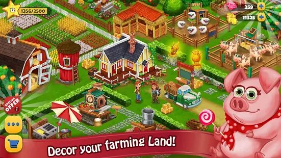 Скачать Farm Day Village фермер: Offline игры (Взлом открыто все) версия 1.2.30 apk на Андроид