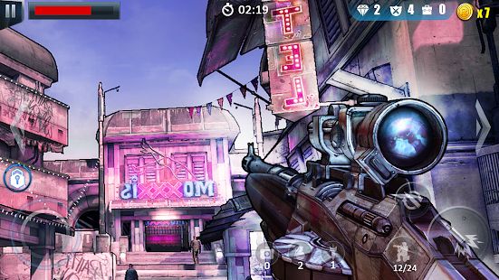 Скачать Fatal Bullet - FPS Gun Shooting Game (Взлом на монеты) версия 1.1.1 apk на Андроид