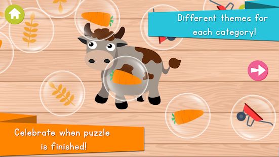 Скачать Animals Puzzle for Kids: Preschool (Взлом открыто все) версия 1.2 apk на Андроид