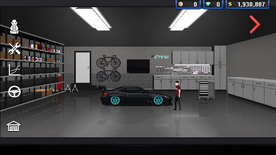 Скачать Pixel Car Racer (Взлом на деньги) версия 1.1.80 apk на Андроид