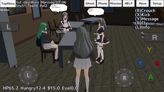 Скачать School Girls Simulator (Взлом на монеты) версия 1.0 apk на Андроид