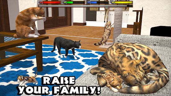 Скачать Ultimate Cat Simulator (Взлом открыто все) версия Зависит от устройства apk на Андроид