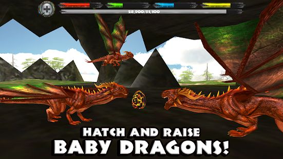 Скачать World of Dragons: Simulator (Взлом открыто все) версия Зависит от устройства apk на Андроид