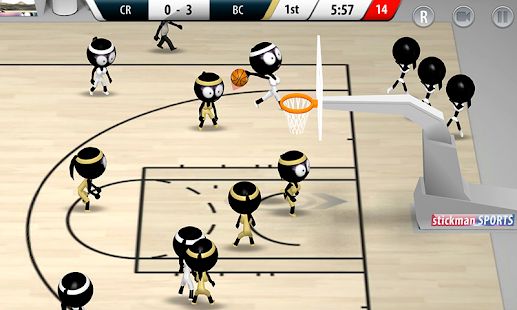 Скачать Stickman Basketball 2017 (Взлом на деньги) версия 1.1.4 apk на Андроид