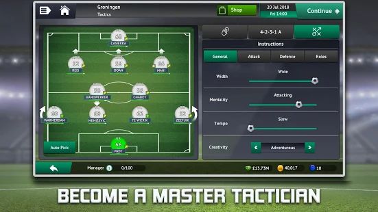 Скачать Soccer Manager 2019 - Top Football Management Game (Взлом на монеты) версия 1.3.0 apk на Андроид