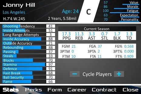 Скачать Basketball Dynasty Manager 16 (Взлом на монеты) версия 2.2.4 apk на Андроид