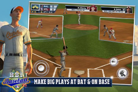 Скачать R.B.I. Baseball 14 (Взлом открыто все) версия 1.0 apk на Андроид