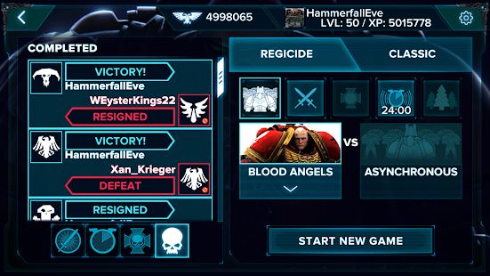 Скачать Warhammer 40,000: Regicide (Взлом открыто все) версия 2.4 apk на Андроид