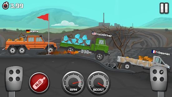 Скачать Truck Racing - 2d гонки по бездорожью (Взлом открыто все) версия 1.3 apk на Андроид