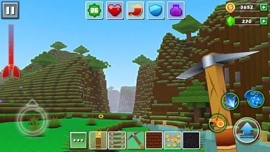 Скачать Мир кубов - Exploration Lite Craft (Взлом на деньги) версия 1.1.0 apk на Андроид