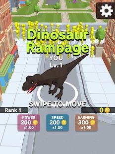 Скачать Dinosaur Rampage (Взлом на монеты) версия 4.2.1 apk на Андроид