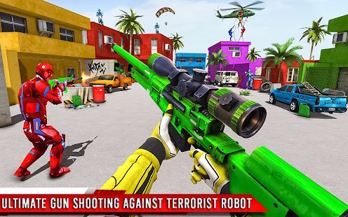 Скачать Fps робот стрелялки - Контртеррористическая игра (Взлом на деньги) версия 1.4 apk на Андроид
