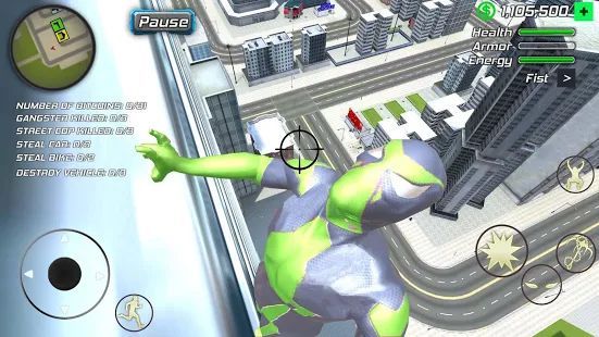 Скачать Rope Frog Ninja Hero - Strange Gangster Vegas (Взлом открыто все) версия 1.3.3 apk на Андроид