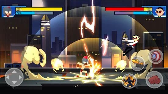 Скачать Stick Super: Hero - Strike Fight for heroes legend (Взлом на деньги) версия 1.1.1 apk на Андроид