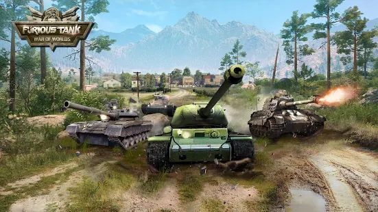 Скачать Furious Tank: War of Worlds (Яростный танк) (Взлом на деньги) версия 1.6.2 apk на Андроид
