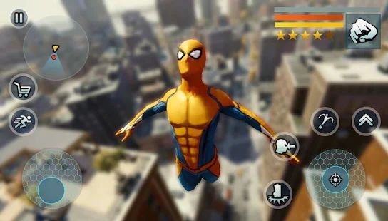Скачать Spider Rope Gangster Hero Vegas - Rope Hero Game (Взлом на монеты) версия 1.1.8 apk на Андроид