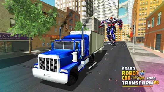 Скачать Grand Robot Car Transform 3D Game (Взлом на монеты) версия Зависит от устройства apk на Андроид