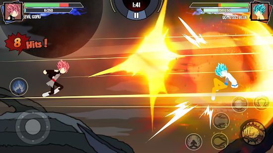 Скачать Stickman Warriors - Super Dragon Shadow Fight (Взлом на деньги) версия 1.1.5 apk на Андроид