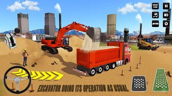 Скачать город строительство тренаж грузоподъемник грузовик (Взлом на монеты) версия 3.34 apk на Андроид