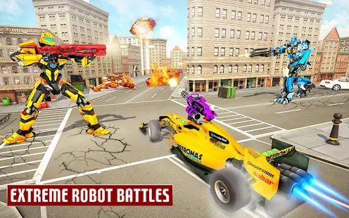 Скачать Игра Dragon robot car - робот-трансформер игры (Взлом на монеты) версия 1.2.1 apk на Андроид