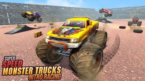 Скачать Real Monster Truck Demolition Derby Crash Stunts (Взлом на деньги) версия 3.0.7 apk на Андроид