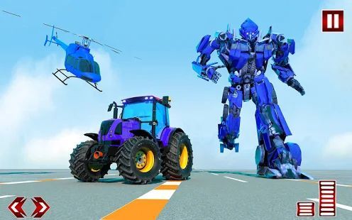 Скачать Tractor Robot Transform Car War : Moto Robot Games (Взлом на монеты) версия Зависит от устройства apk на Андроид