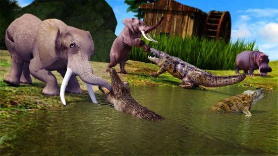 Скачать Animal Attack Simulator -Wild Hunting Games (Взлом открыто все) версия Зависит от устройства apk на Андроид