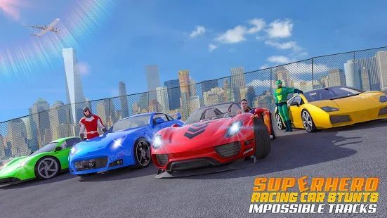 Скачать Superhero GT гоночный Машина Трюки: новый Машина (Взлом на монеты) версия 1.15 apk на Андроид